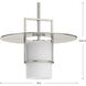 Mystic 1 Light 14 inch Brushed Nickel Pendant Ceiling Light in Burnished Nickel