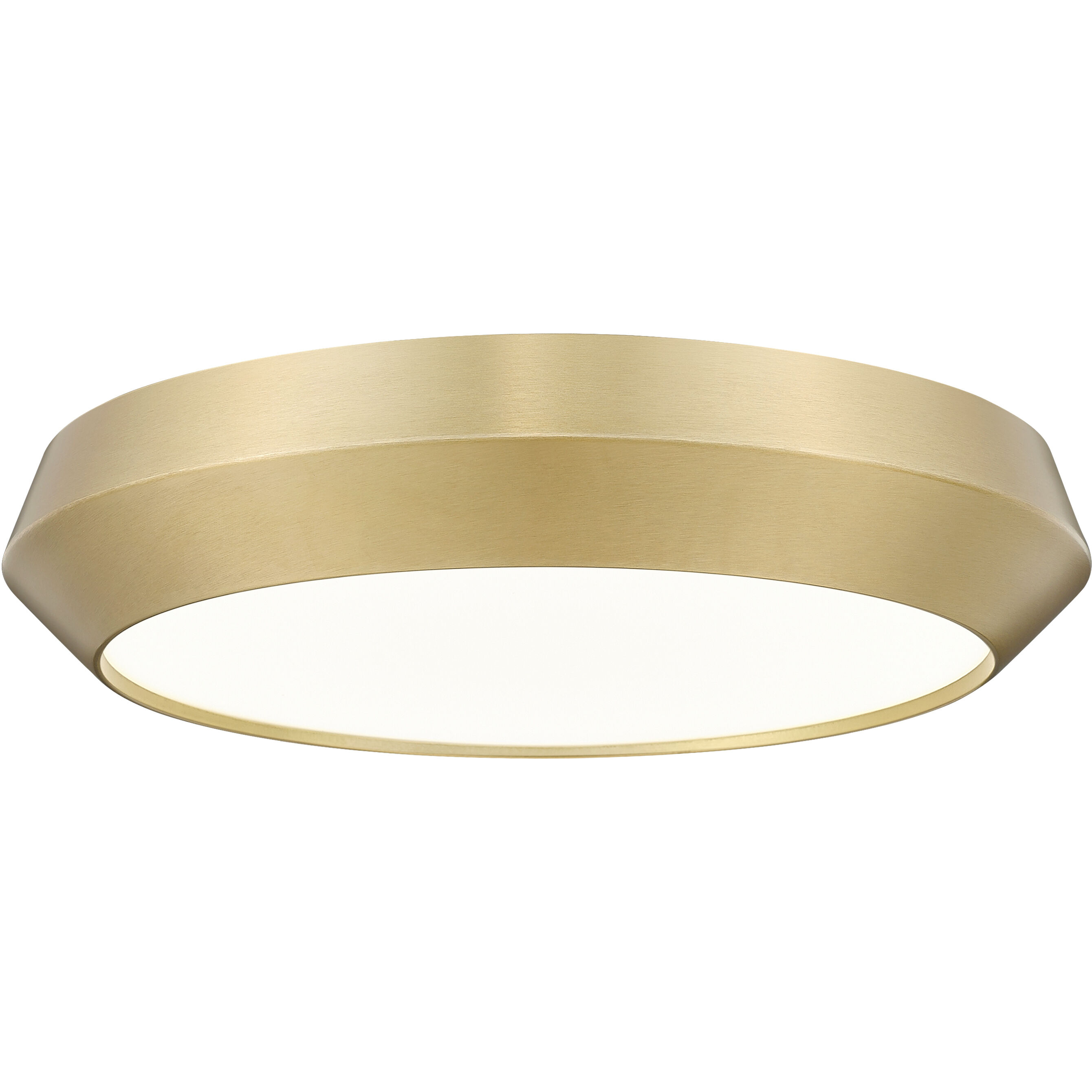 Quasars LED 16 inch Modern Gold Flush Mount Ceiling Light
