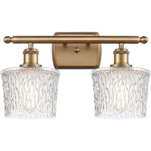 Ballston Niagra 2 Light 16 inch Brushed Brass Bath Vanity Light Wall Light, Ballston