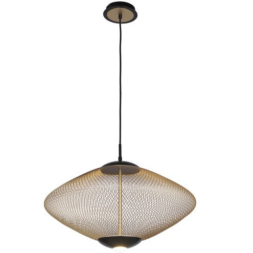 Park LED 21.5 inch Black Pendant Ceiling Light, Large