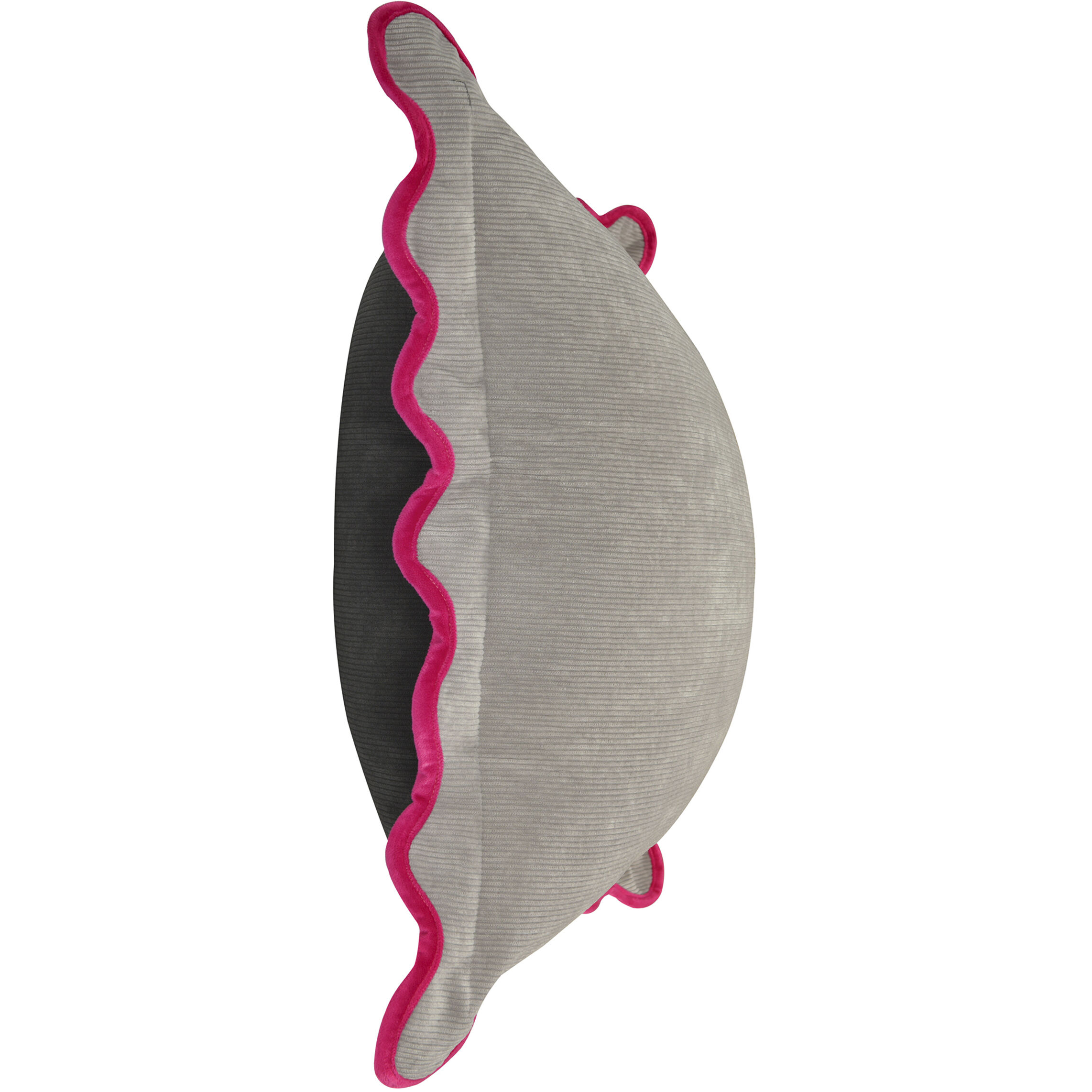 Sophie 22 X 7 inch Light Grey and Charcoal and Hot Pink Pillow