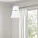 Symphony 3 Light 18 inch Polished Chrome with White Pendant Ceiling Light