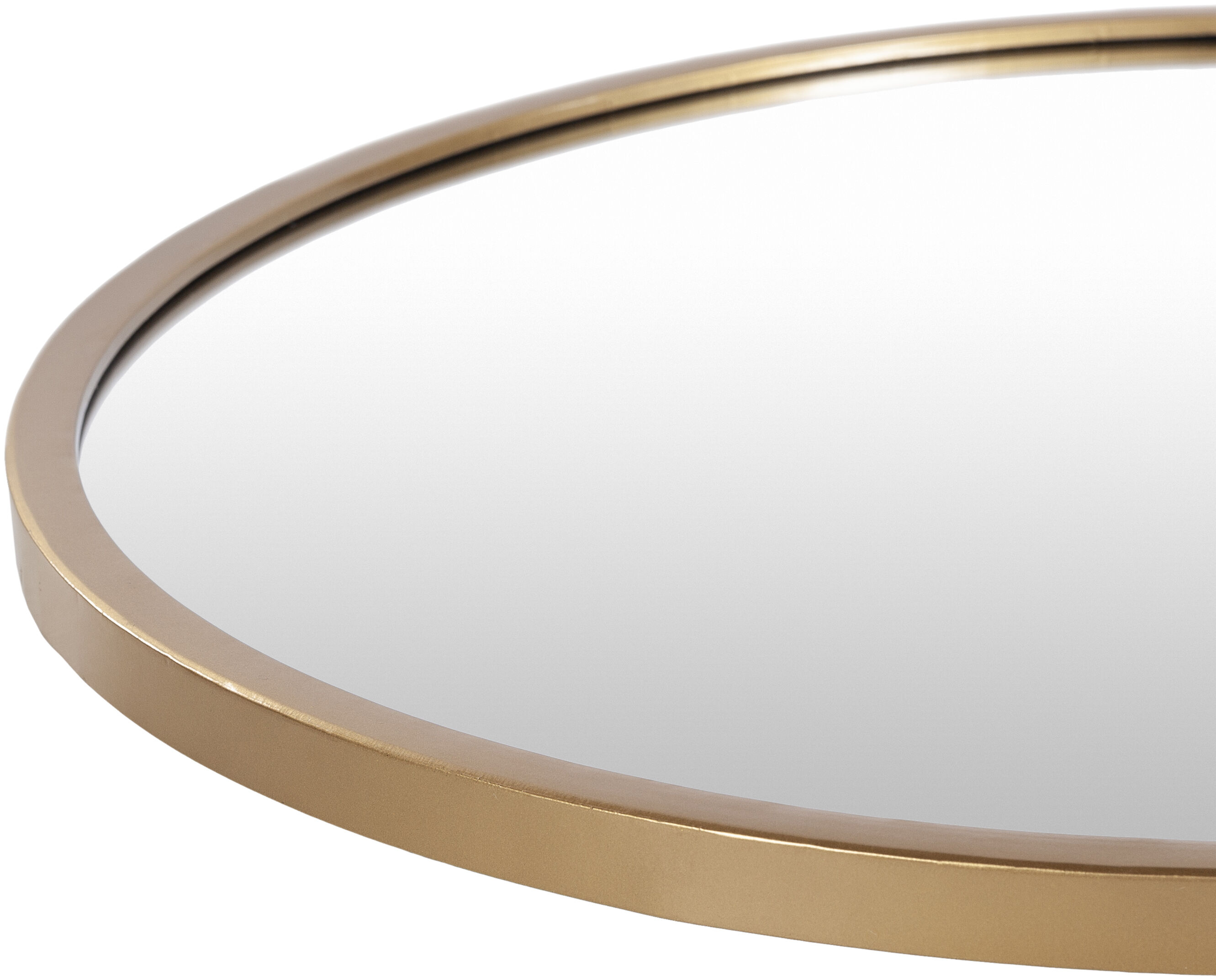 Carmen 36 X 36 inch Gold Mirror, Round