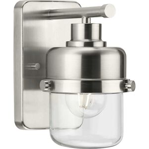 Beckner 1 Light 5 inch Brushed Nickel Bath Light Wall Light