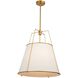 Pullman LED 20.8 inch Brass Pendant Ceiling Light