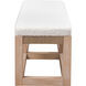 Latham Light Oak and White with Natural Bench