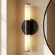 Connor LED 18 inch Matte Black Vanity Light Wall Light
