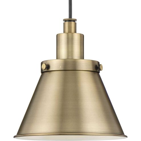 Hinton 1 Light 8.25 inch Vintage Brass Mini-Pendant Ceiling Light