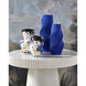 Blue Pleat 13.75 X 6.75 inch Vase, Medium