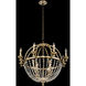 Lina LED 38 inch Polished Chrome Pendant Ceiling Light in Firenze