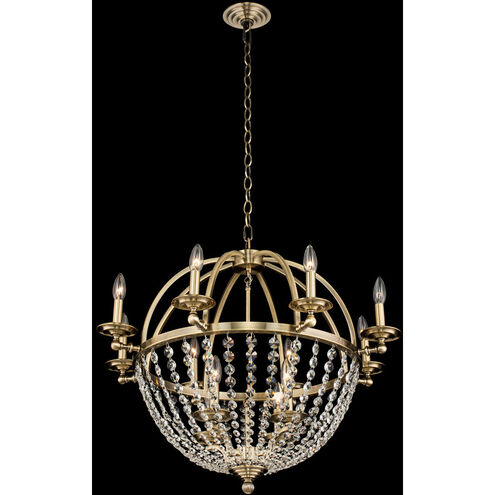 Pendolo 12 Light 30 inch Brushed Champagne Gold Chandelier Ceiling Light in Firenze