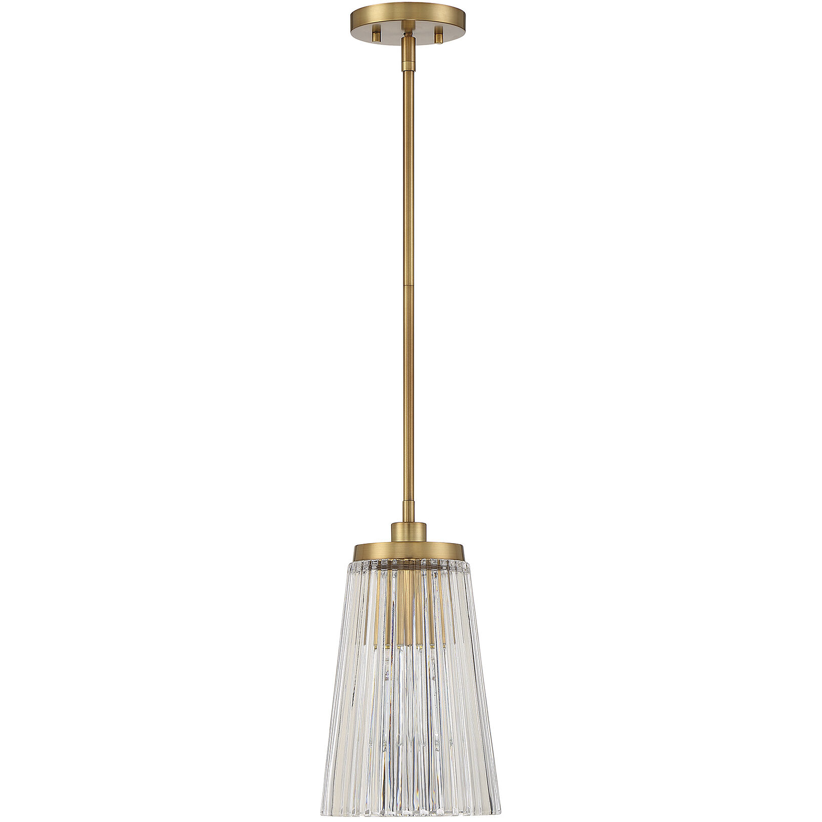 Chantilly 1 Light 8 inch Warm Brass Pendant Ceiling Light, Essentials