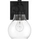 Mansfield 1 Light 7.75 inch Matte Black Vanity Light Wall Light
