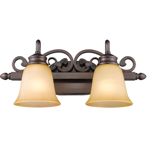 Belle Meade 2 Light 20 inch Rubbed Bronze Bath Vanity Wall Light