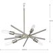 Astra 6 Light 23 inch Brushed Nickel Chandelier Ceiling Light, Design Series