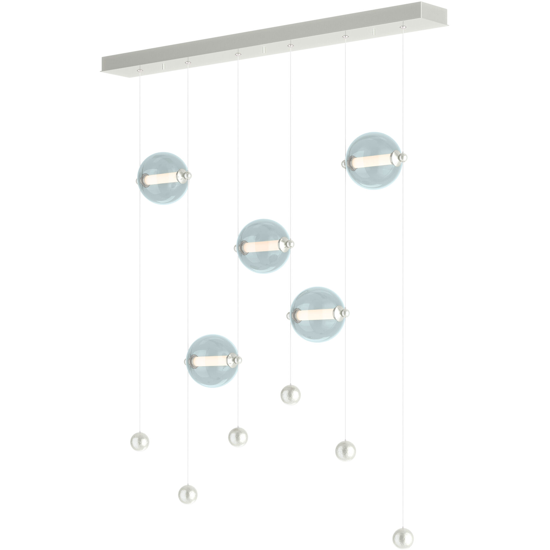 Abacus LED 41 inch Sterling Pendant Ceiling Light in Cool Grey
