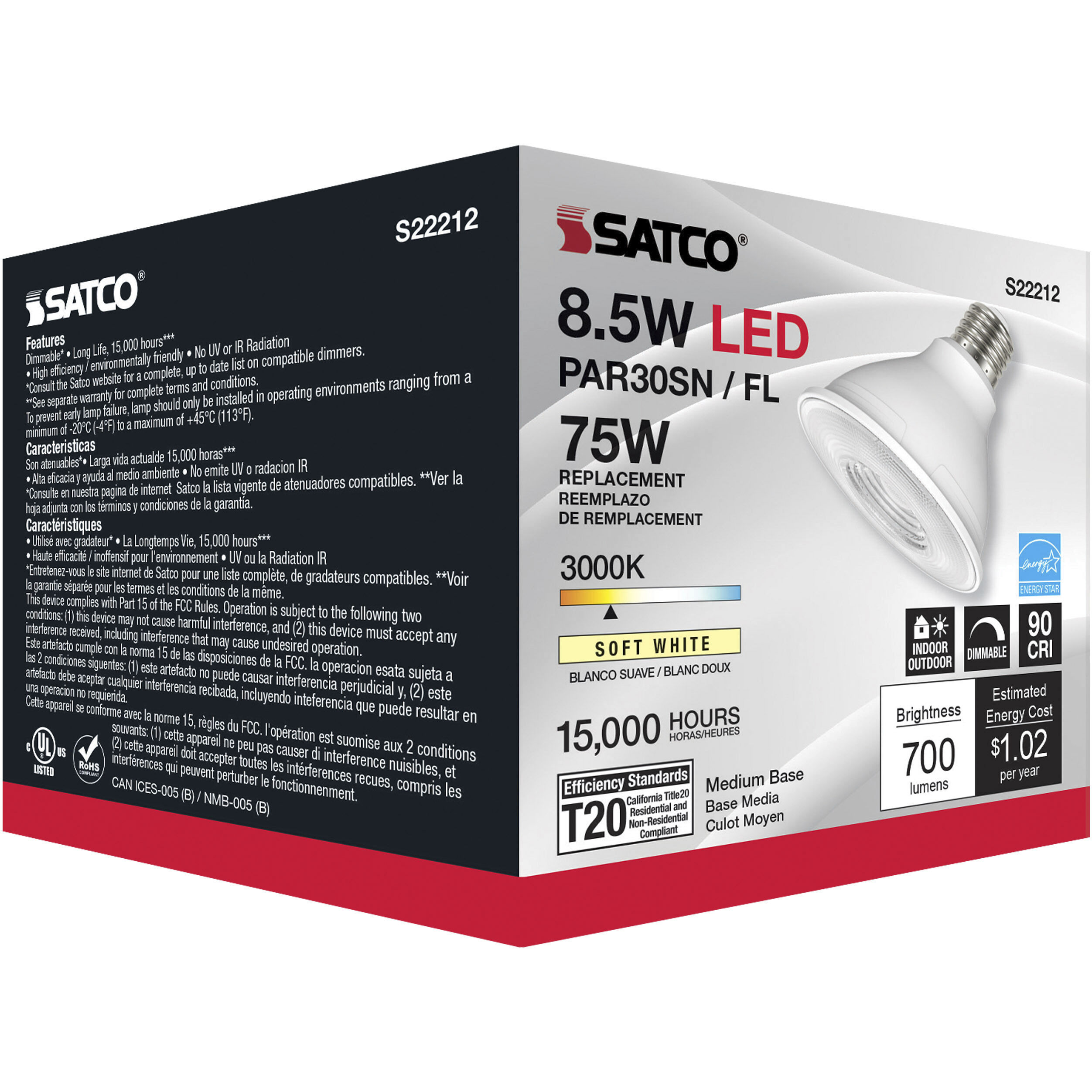 Lumos LED LED PAR Medium 8.50 watt Light Bulbs