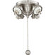 Fitters 4 Light Brushed Nickel Fan Light