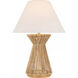 Chapman & Myers Antigua 29.5 inch 15 watt Natural Abaca and Antique-Burnished Brass Table Lamp Portable Light