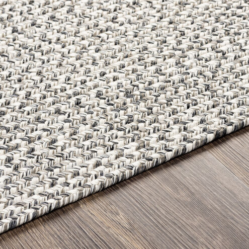 Chesapeake Bay 108 X 72 inch Charcoal Outdoor Rug in 6 x 9 Oval, Oval