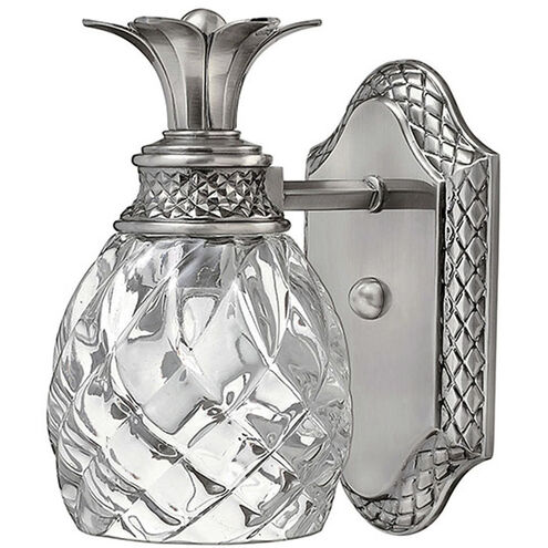 Plantation 1 Light 6.5 inch Polished Antique Nickel Vanity Light Wall Light