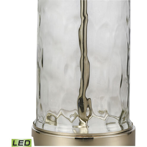 Tribeca 27 inch 9.00 watt Clear with Polished Nickel Table Lamp Portable Light