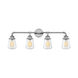 Fritz 4 Light 34 inch Chrome Vanity Light Wall Light