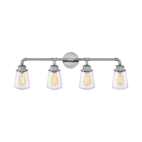 Fritz 4 Light 33.75 inch Chrome Vanity Light Wall Light