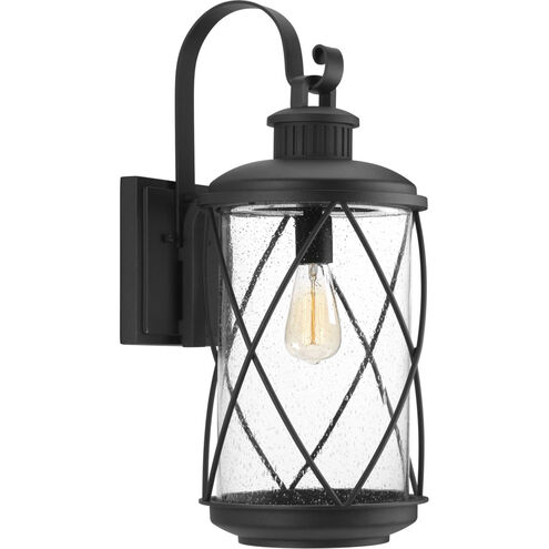 Hollingsworth 1 Light 24 inch Textured Black Outdoor Wall Lantern, Large