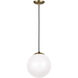 Leo - Hanging Globe 1 Light 10.00 inch Pendant