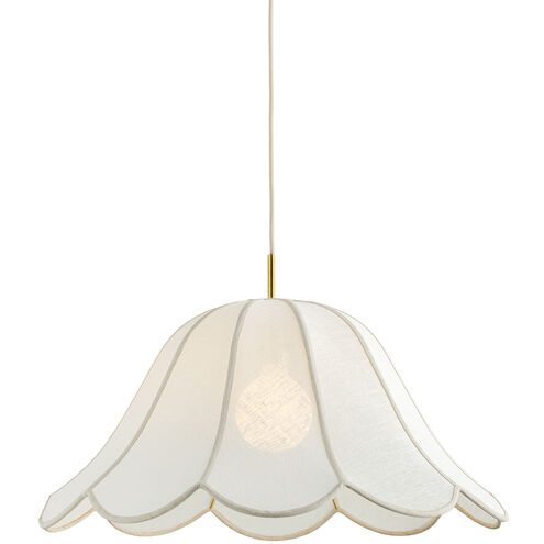 Dara 1 Light 30 inch Aged Brass Pendant Ceiling Light