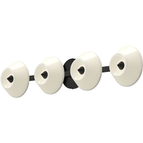 Holt LED 29.5 inch Black Bath Vanity Light Wall Light