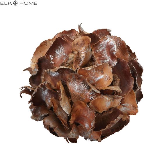Palm Petal Ball Brown Ornamental Accessory, Large