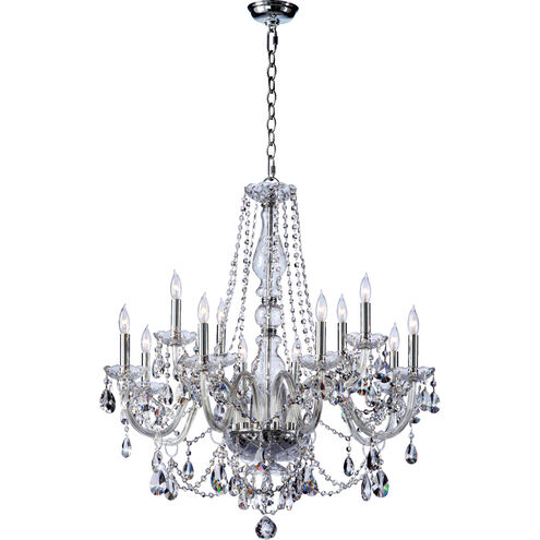 Bohemian Katerina 12 Light 32 inch Chrome Chandelier Ceiling Light