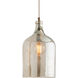 Noreen 1 Light 10 inch Vintage Brass Pendant Ceiling Light, Essential Lighting