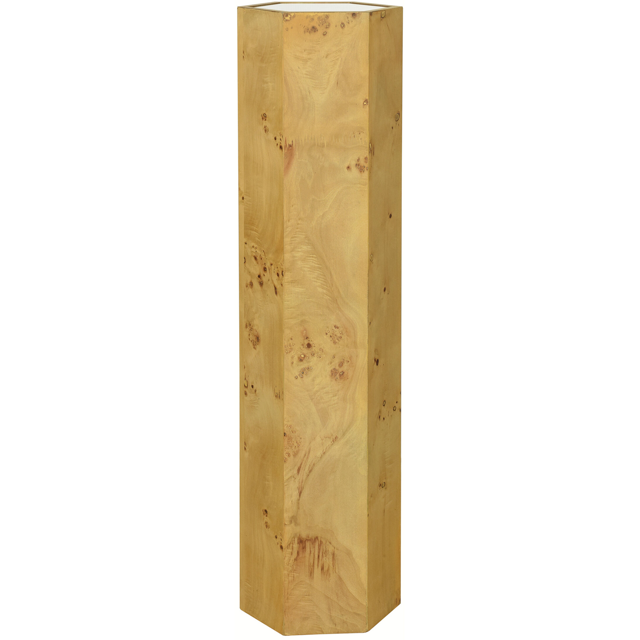 Solano 42 X 11 inch Natural and Mirror Side Table