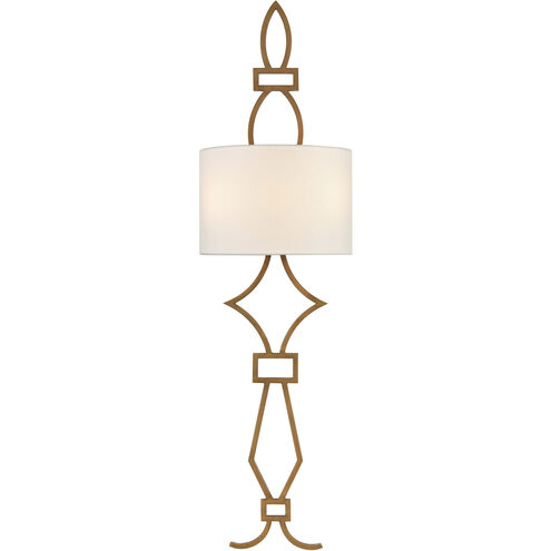 Harlech 2 Light 10 inch Aged Brass Sconce Wall Light