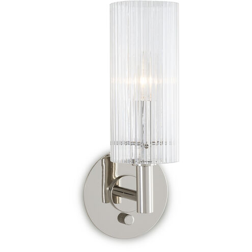 Dixie 1 Light 5.5 inch Polished Nickel Wall Sconce Wall Light