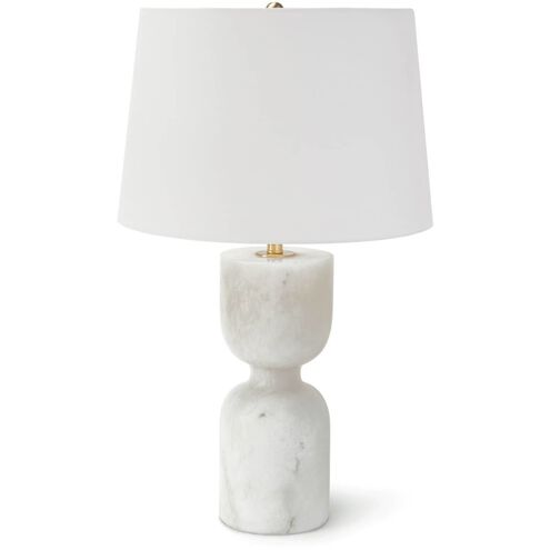 Joan 25 inch 150.00 watt Natural Stone Table Lamp Portable Light, Large