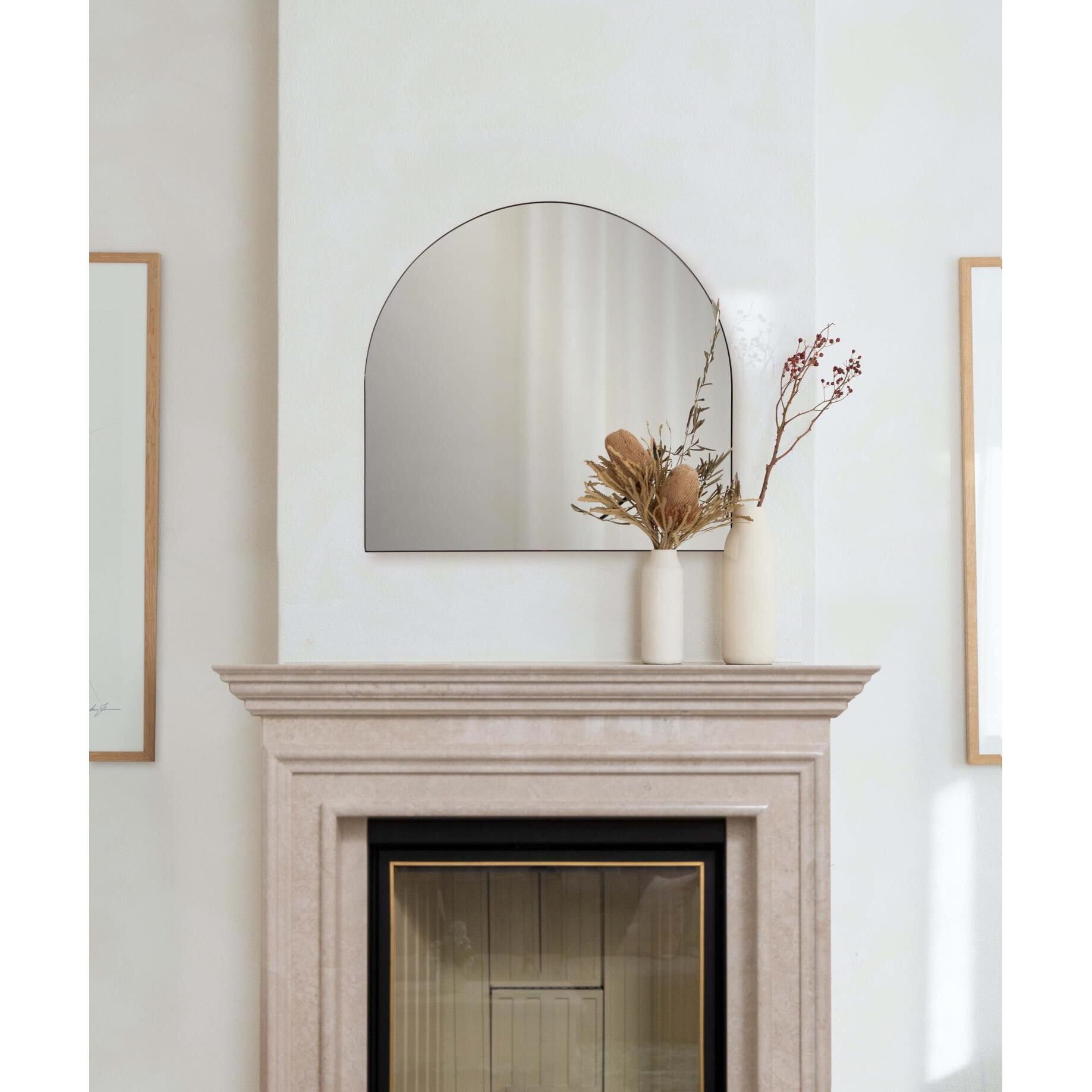 Van Buren 36 X 34 inch Brass Mirror