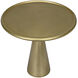 Hiro 17 X 17 inch Antique Brass Side Table, Short
