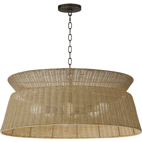 Tahiti 6 Light 28.75 inch Dark Bronze Chandelier Ceiling Light
