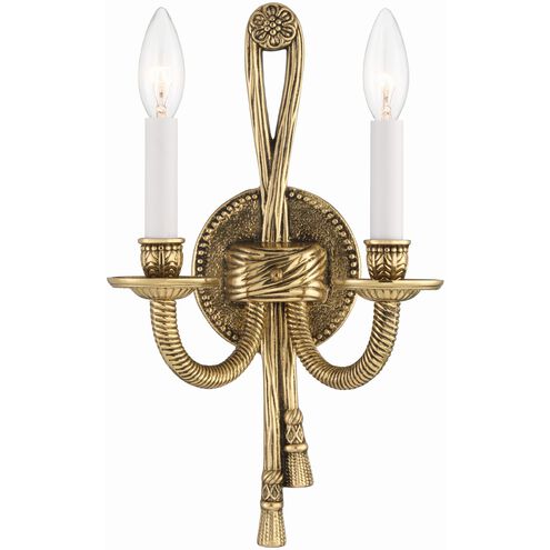 Westbury 2 Light 8 inch Olde Brass Sconce Wall Light