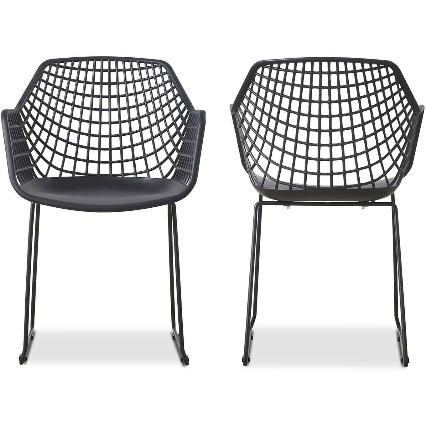Honolulu Black Chair, Set of 2