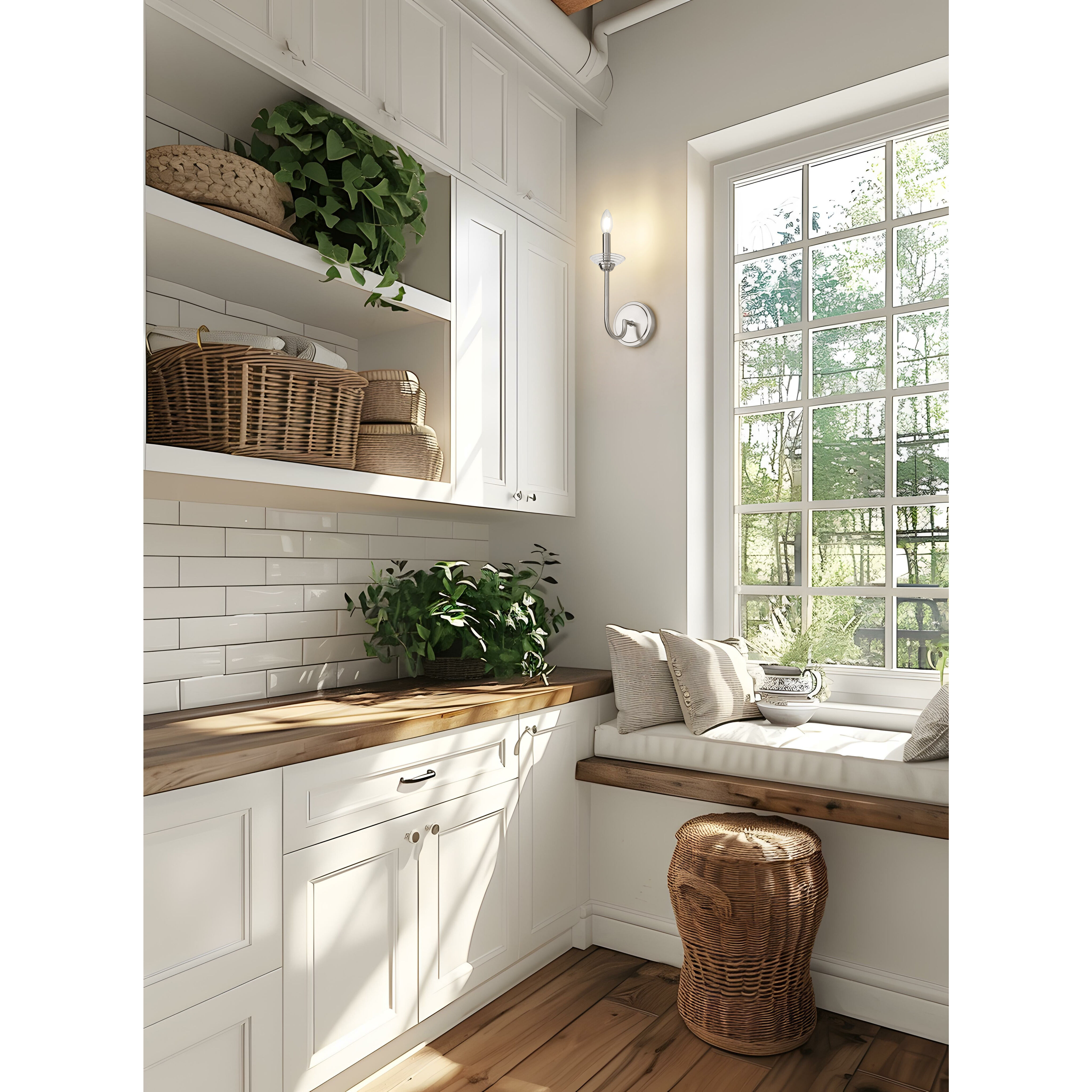 Allistair Wall Sconce Wall Light in Brushed Nickel