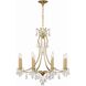 Cedar 8 Light 28 inch Vibrant Gold Chandelier Ceiling Light in Clear Hand Cut