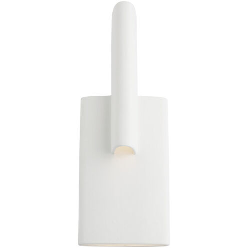 Kelly Wearstler Lotura LED 6 inch Museum White Intersecting Sconce Wall Light