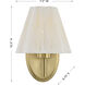 Rosa 1 Light 7.5 inch Noble Brass Wall Sconce Wall Light