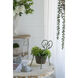 Anita Distressed Green and Gray Plant Stand