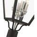 Adams 4 Light 31.5 inch Black with Brushed Nickel Finish Cluster Outdoor Extra Large Post Top Lantern